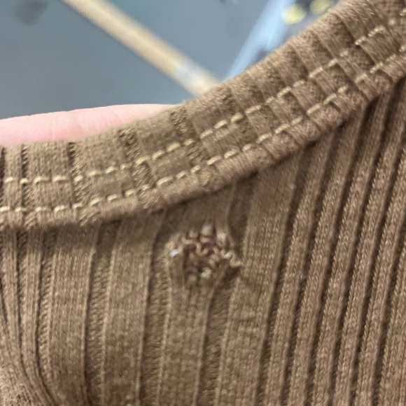 Reformation Chocolate Ribbed Tank Top - Picture 5 of 6